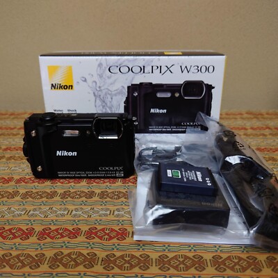 Nikon Digital Camera COOLPIX W300 BK Black Waterproof W300BK | eBay