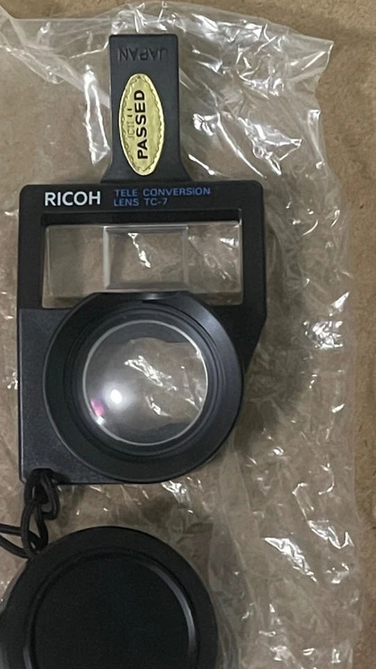 Lente de teleconversión Ricoh de colección RICOH TC-7 AF 50/70 NUEVO STOCK ANTIGUO en estuche y caja Foto 4 de 4