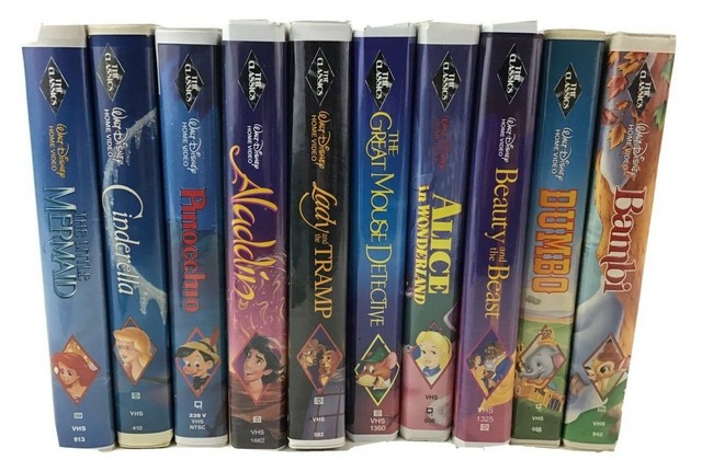 Lot 10 Disney Vhs Dumbo Pinocchio Aladdin Black Diamond Black Cauldron P Pan For Sale Online Ebay