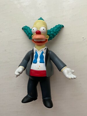 PLAYMATES INTERACTIVE THE SIMPSONS SERIES 13 TUXEDO KRUSTY CLOWN FIGURE WOS