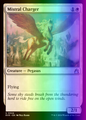 MTG Magic the Gathering Mistral Charger (24/497) Ravnica Remastered NM FOIL