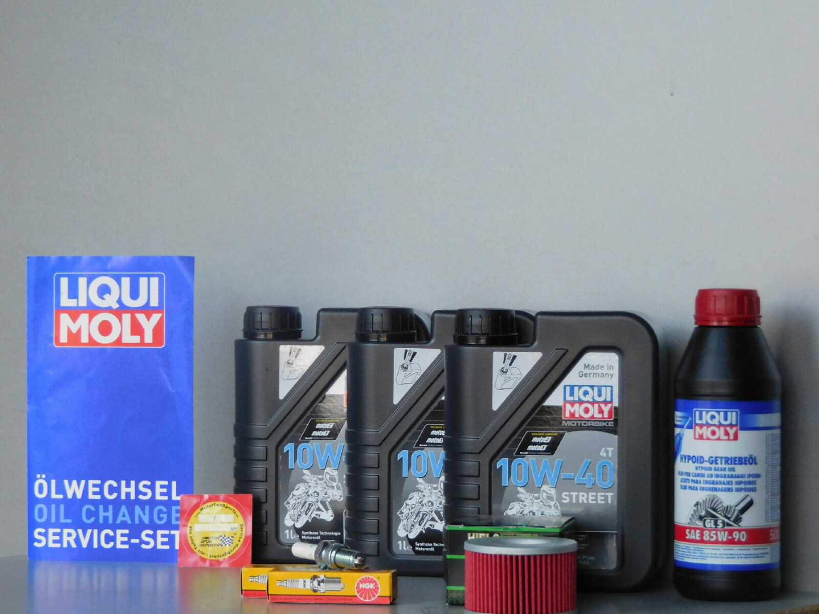 Maintenance Set Honda CX 500, Spark Plug, Oil, Service, Inspection