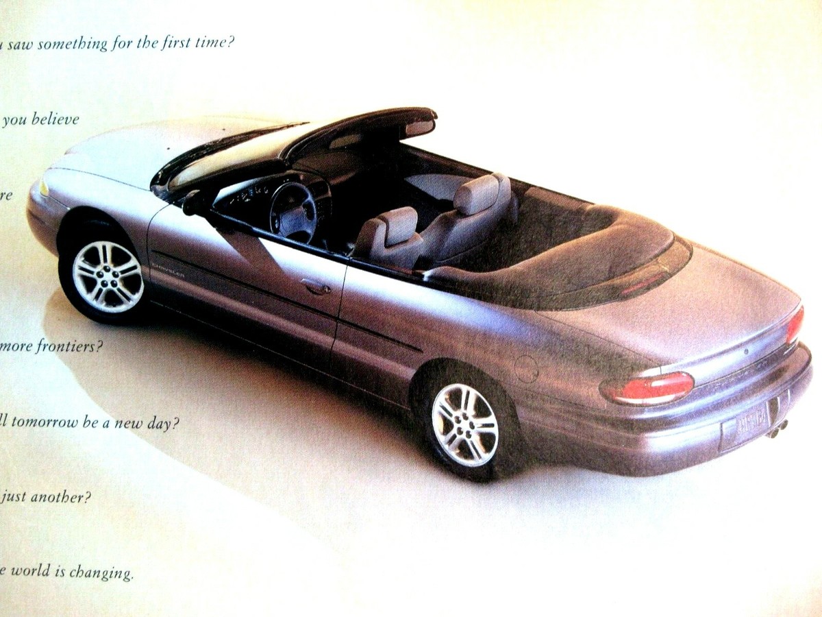 1997 Chrysler Sebring JXi Convertible Original Print Ad-8.5 x 11