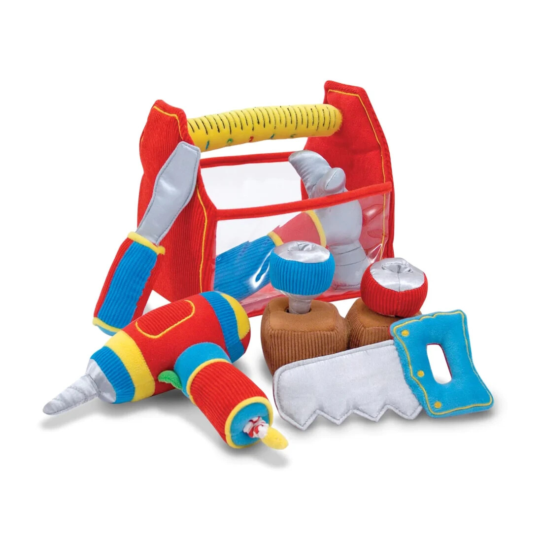 Toolbox Fill and Spill Toddler Toy With Vibrating Drill  (9 pcs) Melissa & Doug