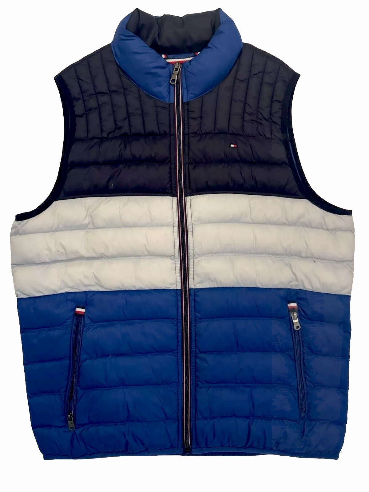 Tommy Hilfiger Lightweight Warm Down-Alternative Navy Blue Vest for Men Size Medium