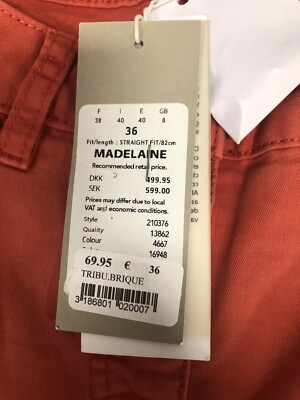 Brandtex Copenhagen Women's Pants Size 36 Pink New!!! | eBay