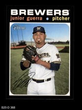 2020 Topps Heritage #368 Junior Guerra Brewers 8 - NM/MT