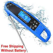 Instant Read Meat Thermometer for Kitchen Cooking,Digital Food thermometer Blue