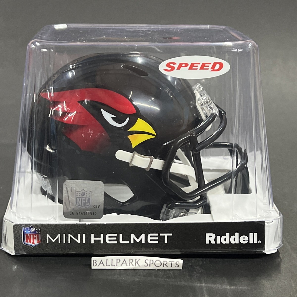 Arizona Cardinals Speed Mini Helmet Riddell NFL Licensed BLACK
