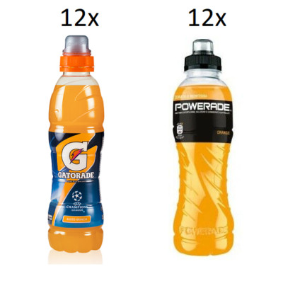TESTPAKET Gatorade Powerade Arancia Energiegetränk Orange ( 24 x 50cl )
