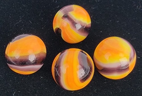 Vintage Marble King Bengal Tiger Lot of 4 NM!! .63" - Picture 4 of 10