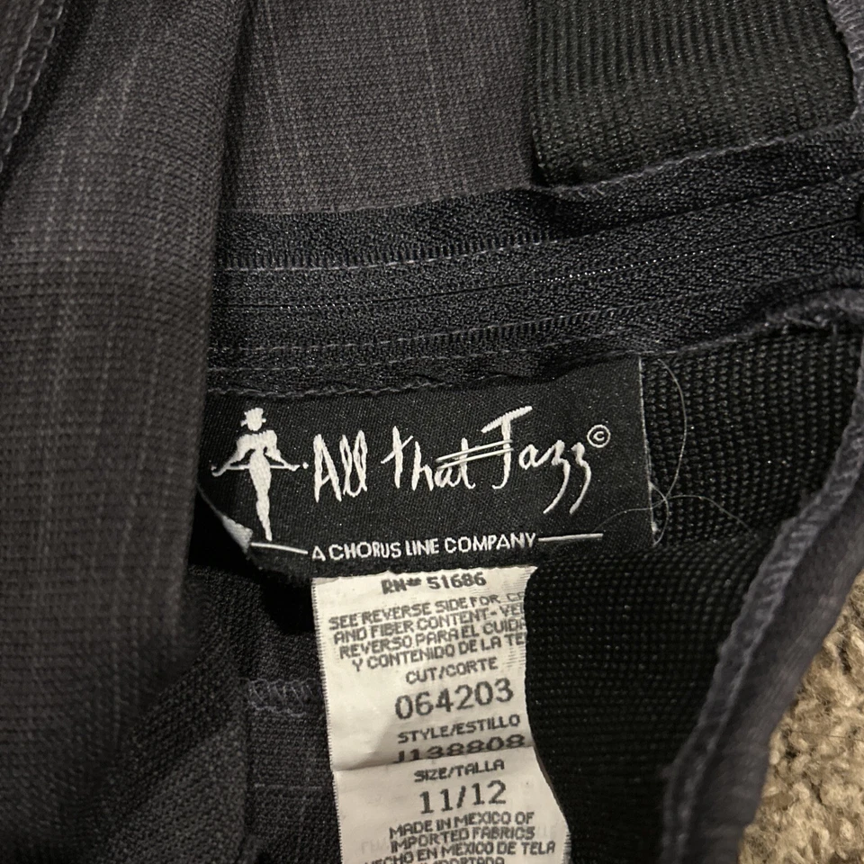 Falda All That Jazz Mujer Talla 11/12 Negra Elastizada Años 90 Delgada Baile Mini B25 Foto 2 de 3