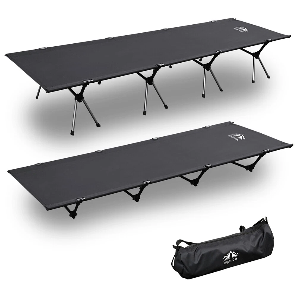 Lit De Camping Pliant En Aluminium - Vert, 74x27x18 Pouces - Catres Para Camping