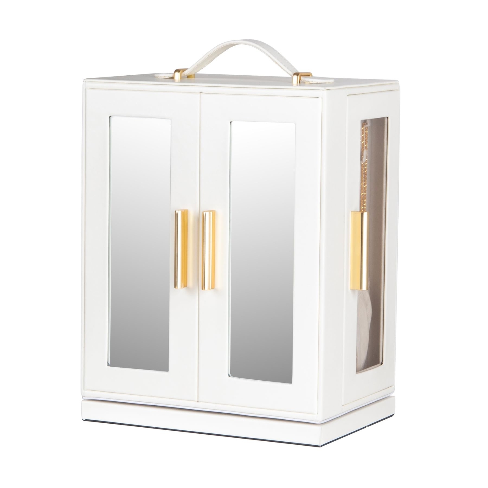 Jewelry Box 360° Rotating, Jewelry Storage Case with 5 Drawers, Jewelry Org-image