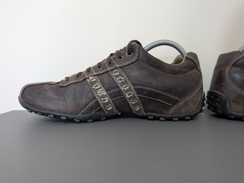 Men's Skechers CityWalk Brown Leather Trainers UK 7 EUR 41 - Picture 7 of 10