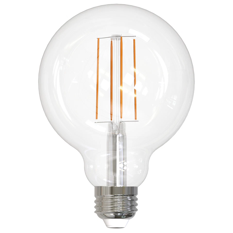 LED G25 Edison Globe Light Bulb 8.5W(100W=) E26 2700K Warm White 4-Pack - Image 2 of 2
