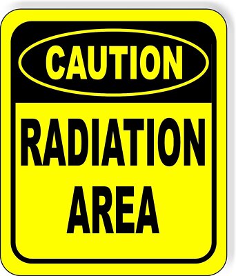 CAUTION Radiation Area METAL Aluminum Composite OSHA SAFETY Sign | eBay