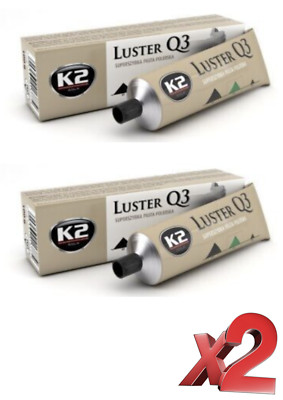 x2 K2 LUSTER Q3 FAST CUT CUTTING COMPOUND Car Paint Polishing Paste Scratch 100g