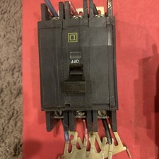 Square D QOU340 Bolt-On Circuit Breaker 40A 240V 3P 3PH QOU Used 40 AMP 240 Volt