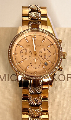 MICHAEL KORS MK6937 Women's Ritz Gold-Tone S/Steel Chain Bracelet