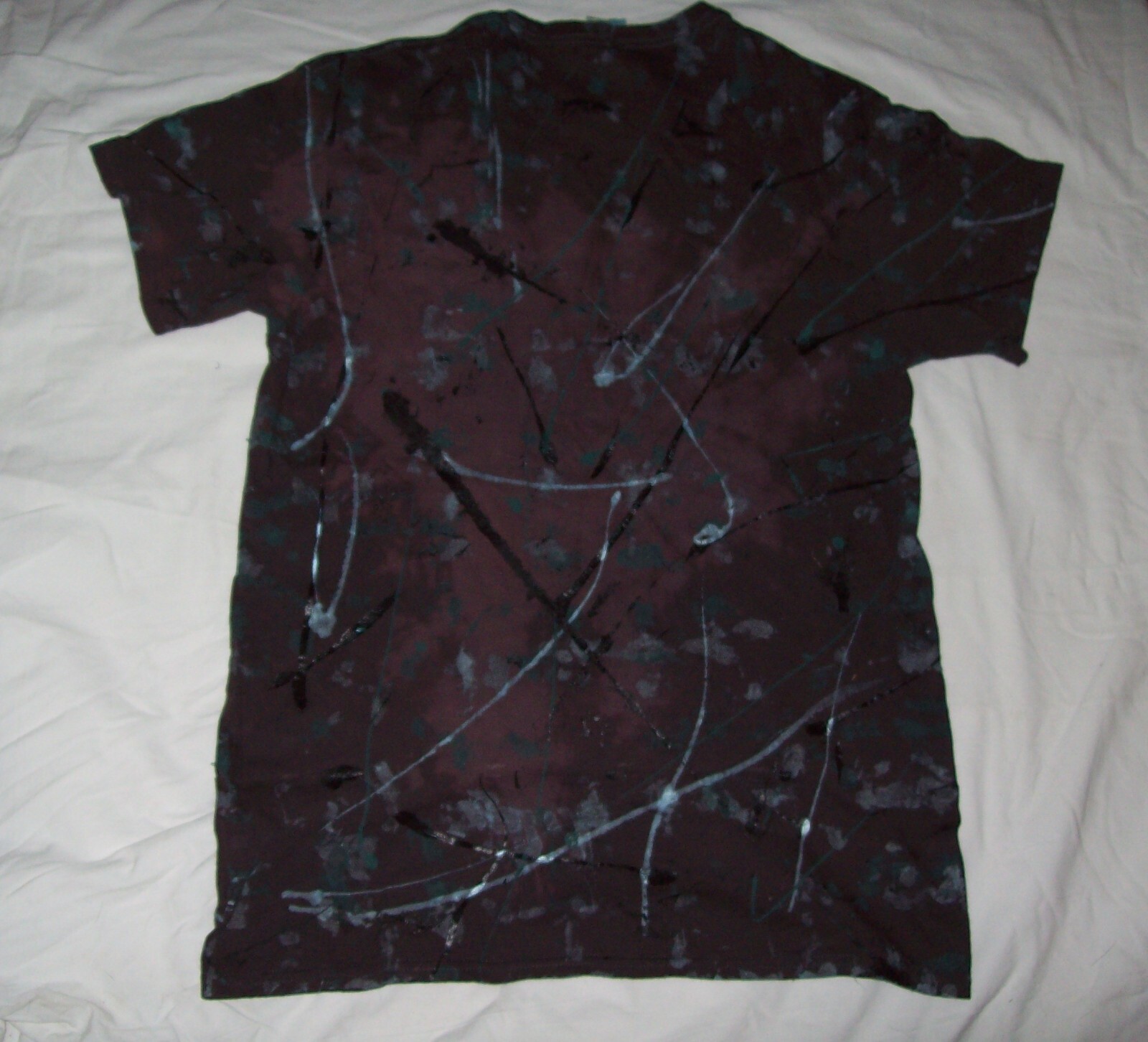 PONY T SHIRT MUSTANG originale psichedelica Ford di JCosmo ORO *DIPINTA A MANO* TAGLIA: M