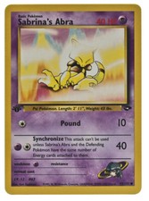 Sabrina's Abra 93/132 1st Edition Common Gym Challenge NM+ With Tracking 4a