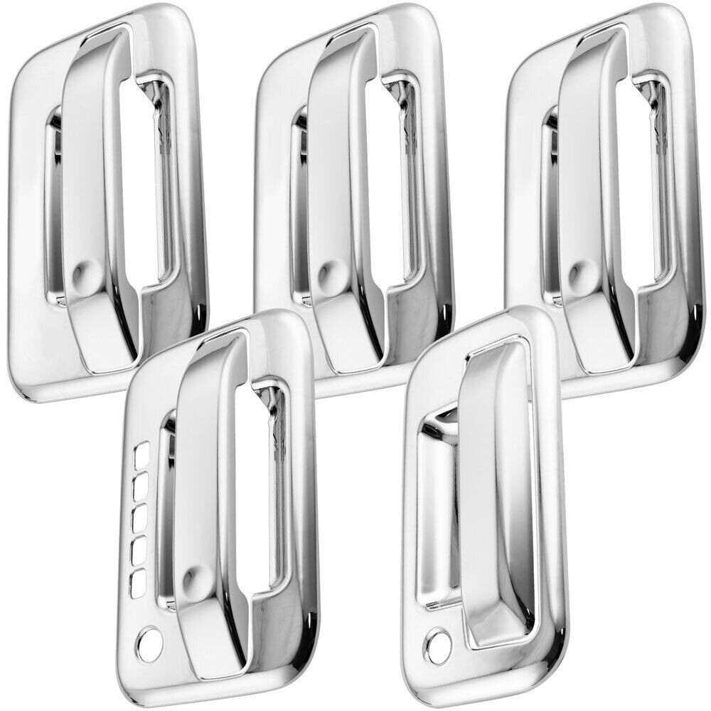 Chrome Tailgate handle cover +4 Door Handle Cover For 200414 Ford F150