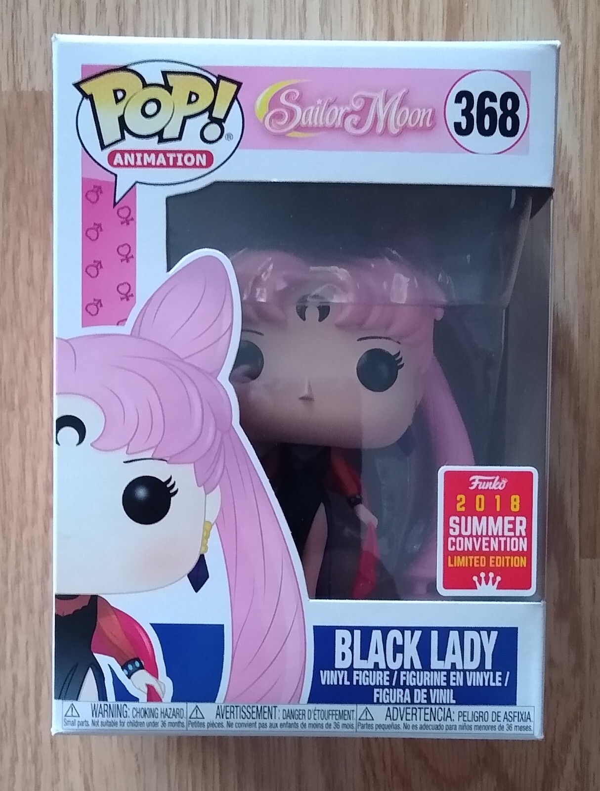 Funko Pop Sailor Moon - Black Lady #368 - 2018 San Diego Comic Con Exclusive