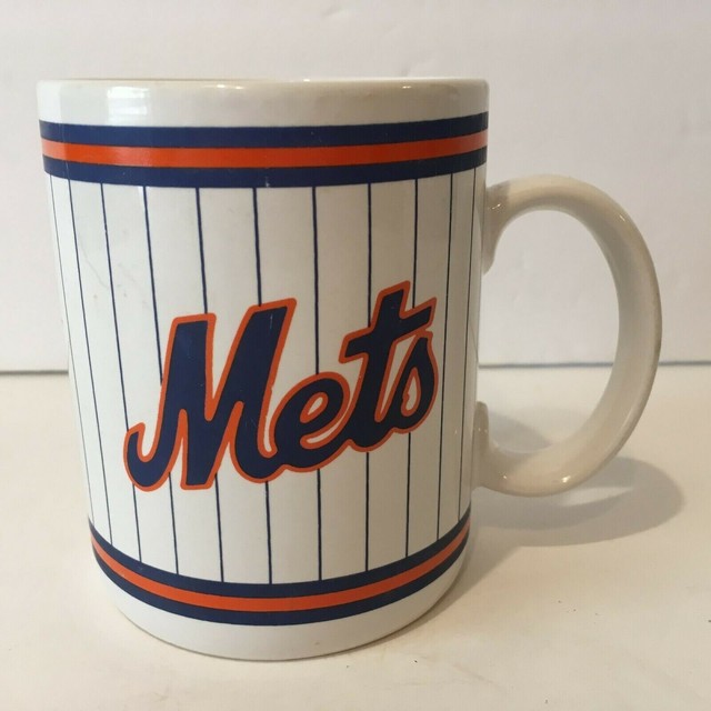 NEW YORK METS BASEBALL PINSTRIPE SKYLINE LOGO COFFEE MUG PAPEL MBL eBay