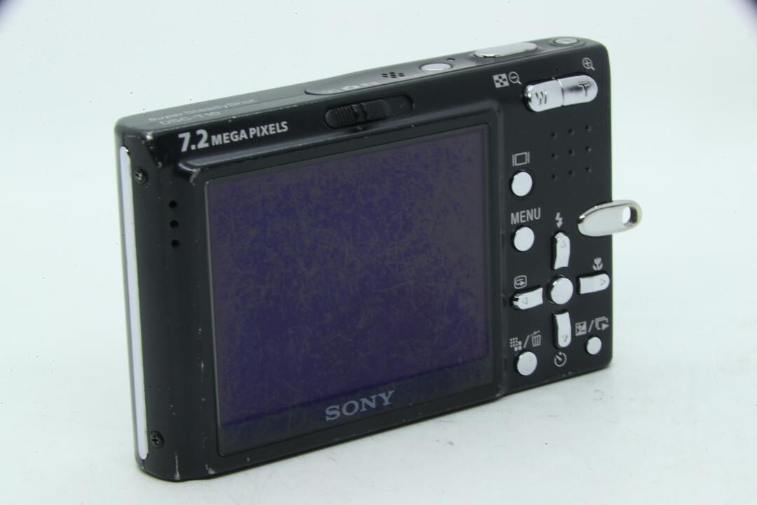 SONY Cyber Shot DSC-T10 7.2MP Compact Digital Camera Black Tested