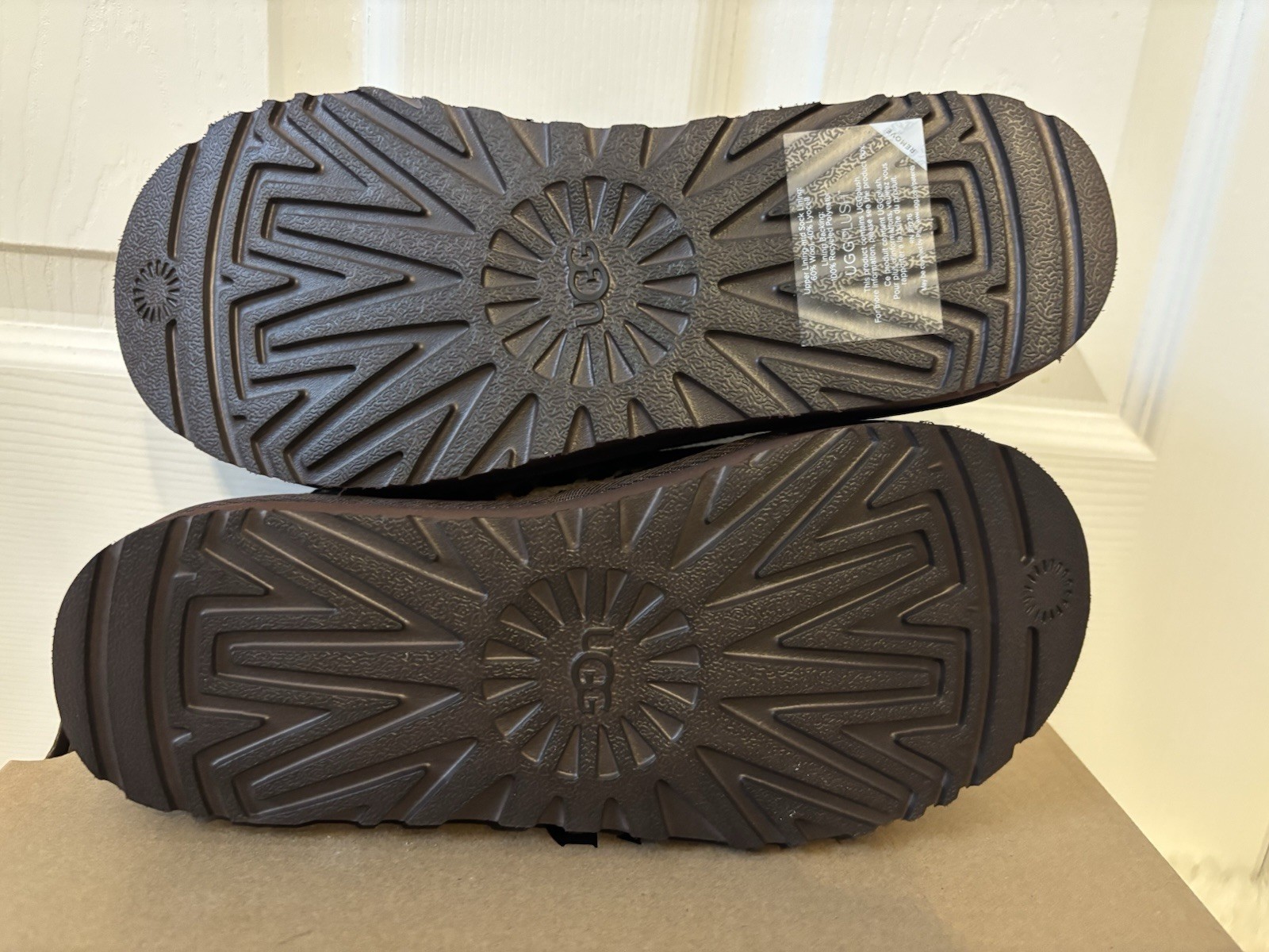 NIB UGG Women's Tasman Caspian In Burnt Cedar Leopard Print Size: 8 image 10