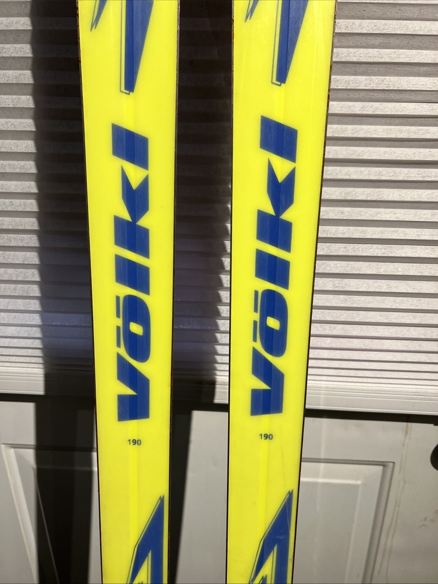 Vintage Volkl P9 SL 190 cm Slalom Skis Red & Green | eBay