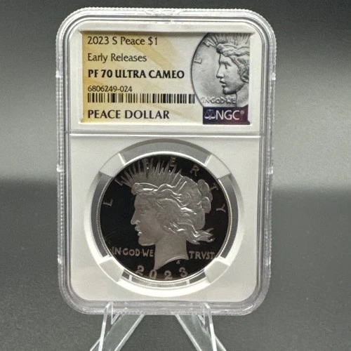 2023-S Proof $1 Peace Silver Dollar NGC PF70 UC Ultra Cameo Coin Early Releases