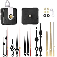 2-Pack Silent Sweep Quartz Clock Movements with 5 Versatile Clock Hands – DIY...