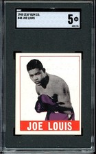 1948 Leaf Gum Boxing #48 Joe Louis SGC 5