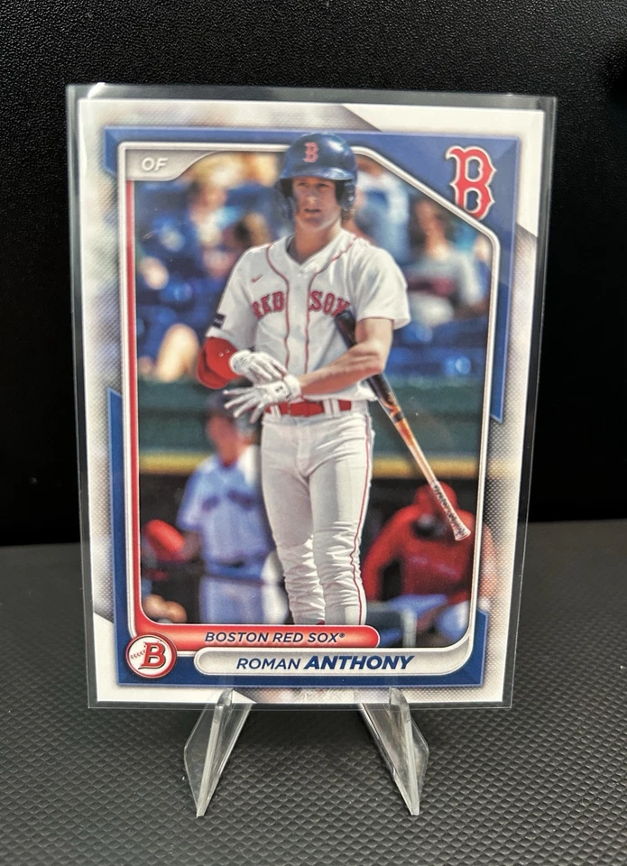 Roman Anthony 3 Card Lot - 2024 Bowman & Bowman Chrome Prospect #BP-22 & #BCP-22 - Image 3 of 4