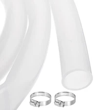 MECCANIXITY 3.3ft Clear Silicone Rubber Tubing 1 1/4" ID 1 1/2" OD Plastic Tu...
