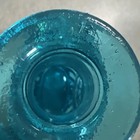 VTG TURQUOISE BLUE GLASS DECANTER BOTTLE STOPPER EAGLE STARS TAIWAN 11” — photo 8