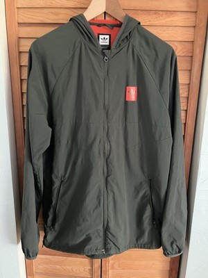 Adidas Trefoil Green Skateboarding Windbreaker Men s Size Medium