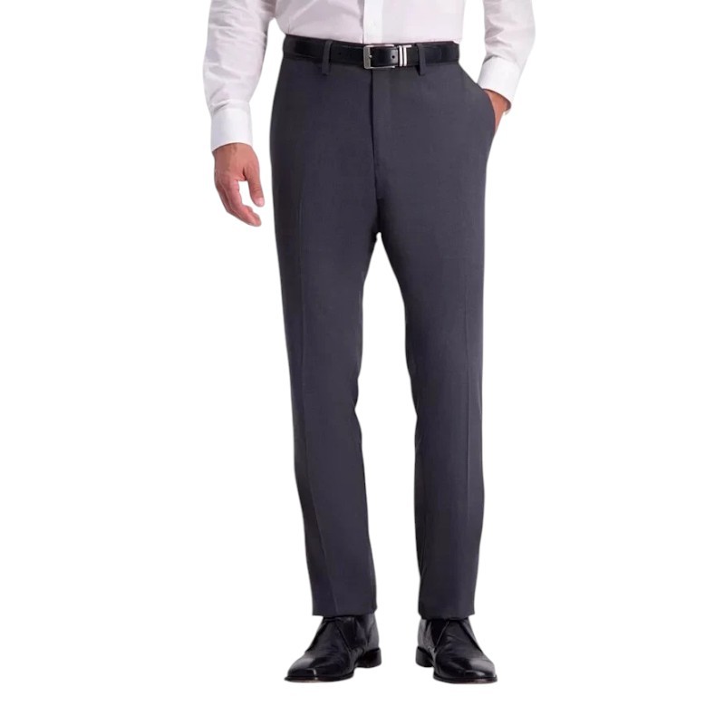 Kenneth Cole Mens Slim fit Dress Pants 34 32 Grey Stretch 4590₽