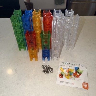 Mindware Q Ba Maze 2.0 Big Box Marble Maze 71 Cubes 13 Marbles