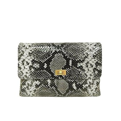 Anya Hindmarch Valory Clutch Black Leather Used 2023 Bag