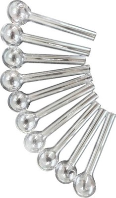 10 Stück Glas Pipe Glaspfeife Crackpfeife ölpfeife Oil Pipe Glas Pipe Glass Pipe