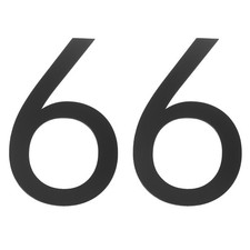 2 Pcs 2 Inch House Numbers Self-adhesive Acrylic Modern House Number Black 6 
