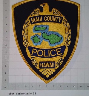 Hawaii Maui County Police Department US USA Patch Polizei Abzeichen Sheriff
