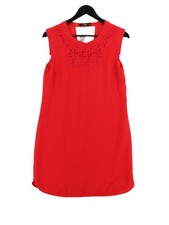 Oasis Tank Midi Dress UK10 in Red