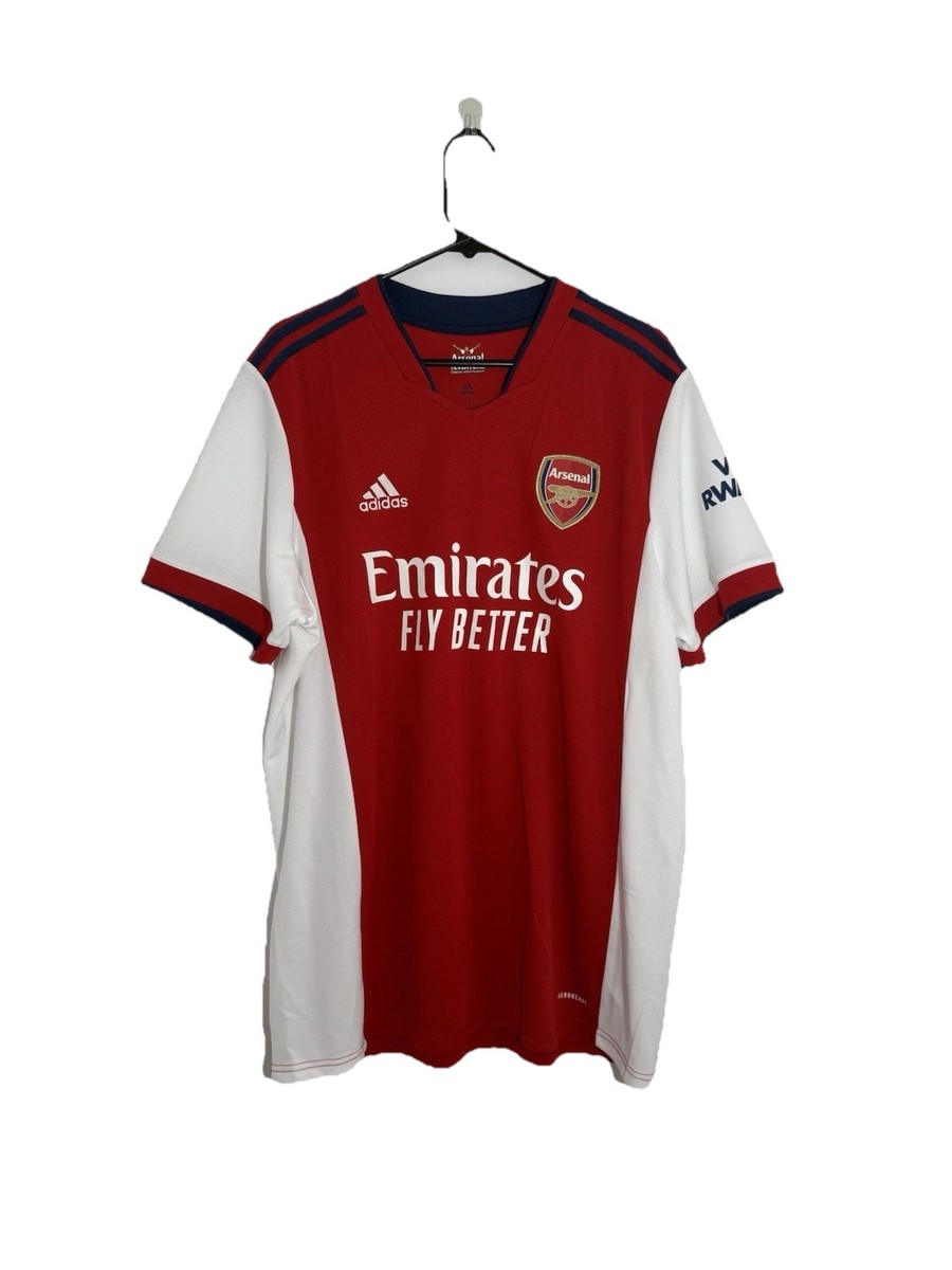 Arsenal Odegaard #8 2021/22 XL Home Shirt Adidas Excellent