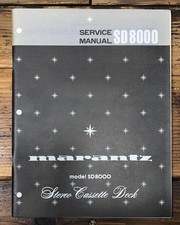 Marantz SD8000 SD-8000 Cassette Service Manual Original 