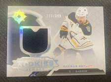 2019-20 UPPER DECK ULTIMATE RASMUS ASPLUND #146 JERSEY ROOKIE RC #ed 213/399