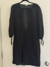 Dolce and gabbana Black Long Sleeve coverup Dress. One size. Keyhole. Worn Once